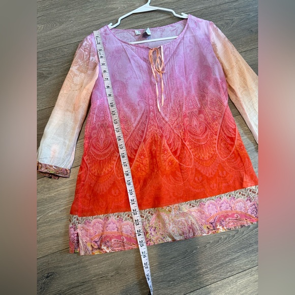 Zanetti Multicolored Cotton Paisley Blouse - Picture 11 of 15